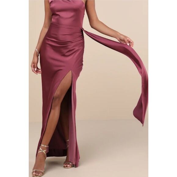 Lulus Signature Elegance Mauve Purple Gown Size XS MSRP$99 - Picture 1 of 8